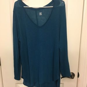 Dark turquoise lightweight tunic